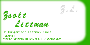 zsolt littman business card